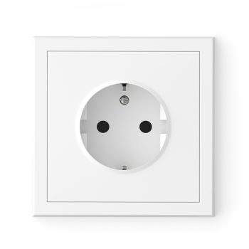   Schuko csatlakozóaljzat dugalj csavaros bekötés süllyesztett fehér Commel 043-516