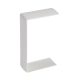 Parapetcsatorna fedéltakaró 85x50-hez 85mm-sz 50mm-mé szimmetrikus kezeletlen DLP-S Legrand 638026