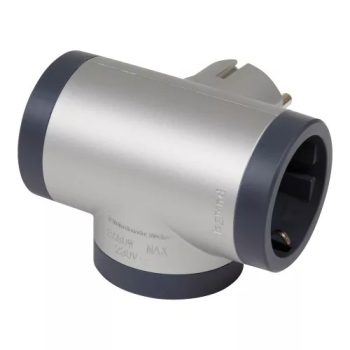   Elosztódugó DIN(F)->3xDIN(F) alumínium/szürke 16A 230V Legrand 694523