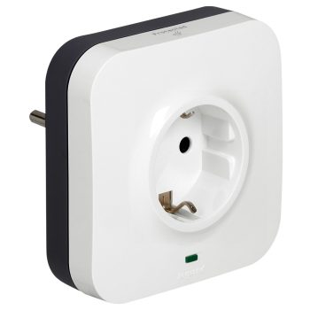   Túlfeszültségvédő adapterdugó III (D) 2P+F dugalj+2xRJ45(IN/OUT) 230V/AC 1.5kA Legrand 694670