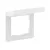 Suno keret 1-egység vízszintes és függőleges műanyag fehér kezeletlen Legrand 721144