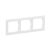 Suno keret 3-egység vízszintes és függőleges műanyag fehér kezeletlen Legrand 721503