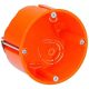 Gipszkarton szerelvénydoboz 1-es kerek 68mm-átmérő műanyag narancs csavarral O-range KAISER 9064-02