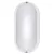 Hajólámpa LED 15W 1200lm 4000K ovális, opál búra műanyag alj fehér IP54 DEL1543