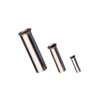   Szigeteletlen érvéghüvely, ónozott elektrolitréz 2.5mm2 10mm Tracon E05N