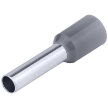   Szigetelt (PA6.6) 4/19,5mm érvéghüvely, ónozott elektrolitréz, szürke E120