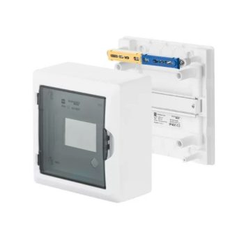   Falon kívüli kiselosztó doboz 1/6 (N+PE) IP 40 átlátszó ajtó