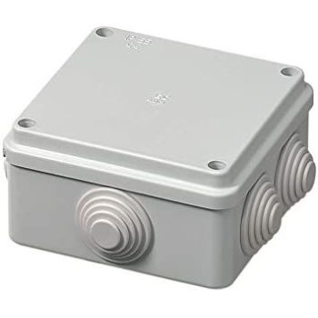   Kötődoboz gumibevezetővel IP55 100x100x50mm, UV álló ElettroCanali EC400C4