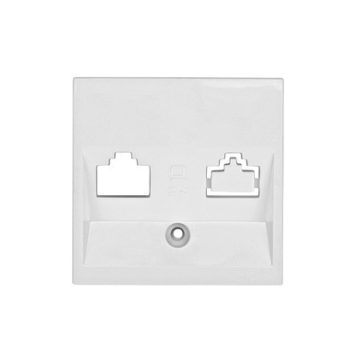   Fedlap 1xRJ45 Toolless Line aljzatmodulhoz  fehér Schrack EV104003