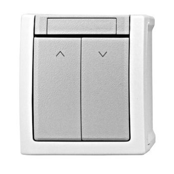   Redőny nyomógomb 2-es rugós csatlakozó IP54 Schrack EV210026