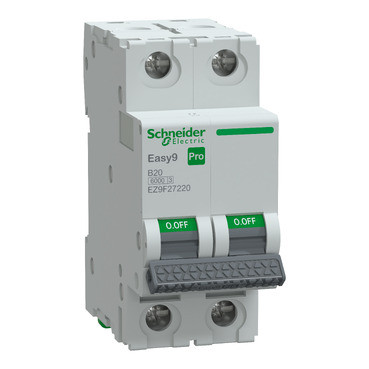 Kismegszakító 20A 2P B-jelleg 415V AC 6kA/60898 Easy9 Pro Schneider EZ9F27220