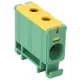 Főáramköri leágazó kapocs, sínre szerelhető, zöld-sárga 2.5-35mm2, 135A FLEAL-35/1ZS Tracon