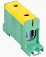 Főáramköri leágazó kapocs, sínre/felületre, zöld/sárga