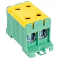 Fővezeték sorkapocs sínre és felületre zöld/sá 16-95mm2, max. 800VAC max.245A FLEAL-95/2Z Tracon