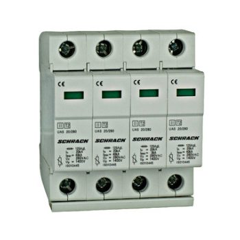   T2/C - levezető komplett  4p  4x20kA/280V - UAS sorozat Schrack IS010449
