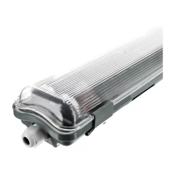   Porpáramentes lámpatest LED-csőhöz falonkívüli 2x T8 led csőhöz Ramiris JF6236FBZ