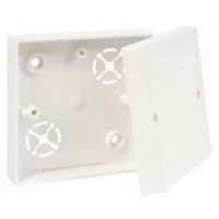 Kötődoboz vezetékcsatornához 82x82x24,5mm fedéllel, fehér, LK 80/2 HB Kopos
