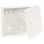 Kötődoboz vezetékcsatornához 82x82x24,5mm fedéllel, fehér, LK 80/2 HB Kopos