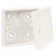 Kötődoboz vezetékcsatornához 82x82x24,5mm fedéllel, fehér, LK 80/2 HB Kopos