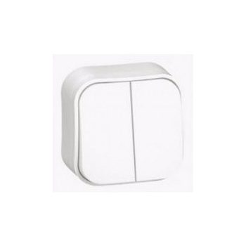   Forix 105 2x1P csillárkapcsoló betét komplett házban fehér falonkívüli csavaros IP21 2- Legrand 782402