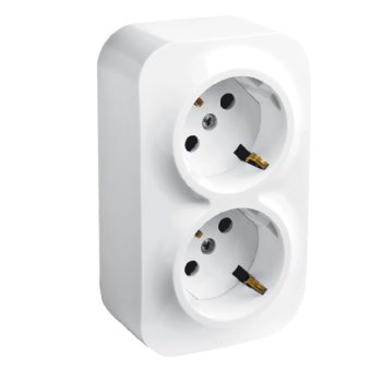   Forix 162/2 dugalj földelt komplett házban fehér IP20 falonkívüli dmax. csavaros Legrand 782413