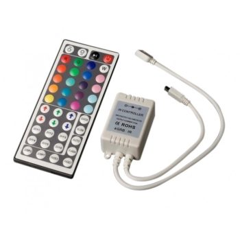   MasterLED - 44 gombos vezérlõ  vezeték nélküli RGB led lámpa vezérlõ  6A áramfelvétel  infra RGB led modul vagy szalag vezérlése