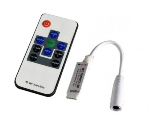 LEDmaster- Mini RGB RF (5-24V) vezérlő távirányítóval