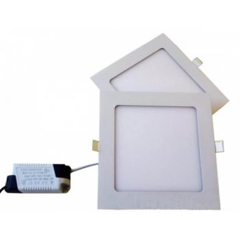   MasterLED Proma 18 W-os süllyesztett natúr fehér  négyzet alakú LED-es mennyezetlámpa