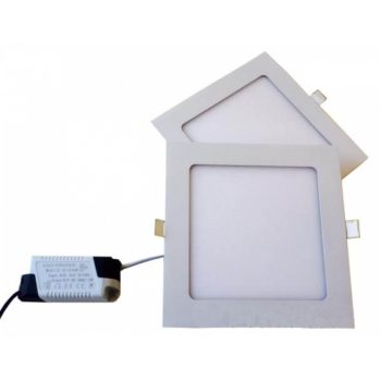   MasterLED 18 W-os süllyesztett meleg fehér  négyzet alakú LED-es mennyezetlámpa