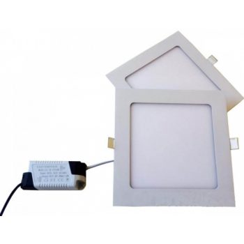   MasterLED Proma 18 W-os süllyesztett hideg fehér  négyzet alakú LED-es mennyezetlámpa