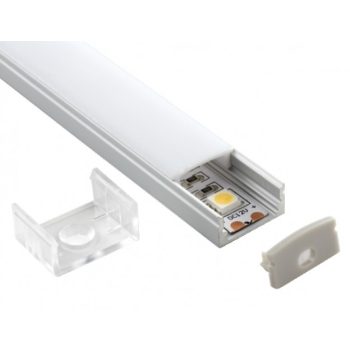   LEDmaster Felületre szerelhető aluprofil opál fedéllel 2 méteres szál