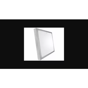   Strühm Alex 24 W-os 350x350 mm négyzet alakú natúr fehér mennyezeti lámpa IP44-es védettségű