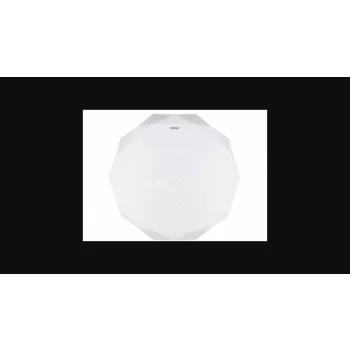   Strühm Diana 16 W-os ø350 mm sokszög alakú natúr fehér mennyezeti lámpa IP44-es védettségű