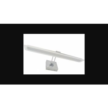   Strühm Amelia 8 5 W-os 195x450 mm natúr fehér tükör feletti lámpa