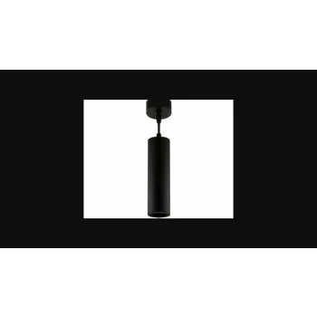   Strühm Wespa henger alakú GU10 foglalatú fekete színű ø60 mm függesztett lámpa