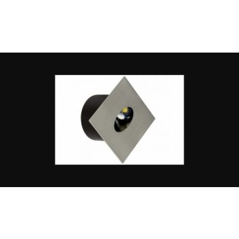   Strühm Zumrut négyzet alakú  natúr fehér  matt króm beltéri LED-es lépcső világítás