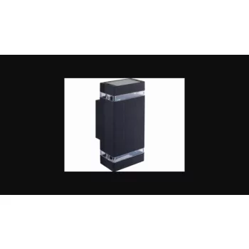   MasterLED Hana Kerti oldalfalra helyezhető RAL7021 sötét szürke színű lámpa GU10-es foglalattal