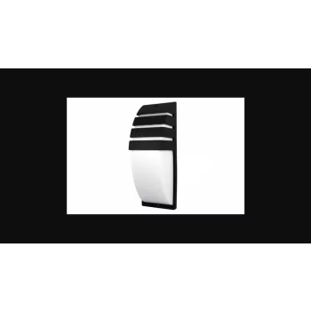   MasterLED Viki Oldalfalra helyezhető  fekete kerti lámpatest  E27-es foglalattal