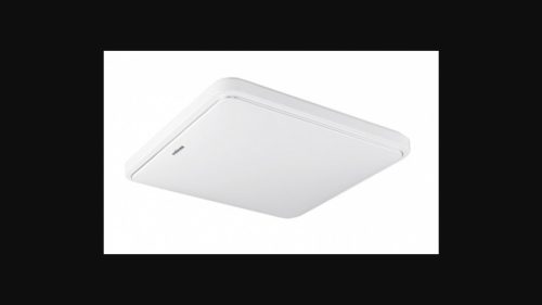 Strühm Sola Slim 20 W-os 280x280 mm négyzet alakú natúr fehér mennyezeti lámpa IP44-es védettségű