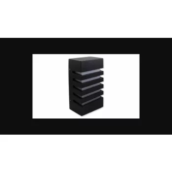   MasterLED Koga fekete kültéri oldalfali lámpatest  E27-es cserélhető fényforrással