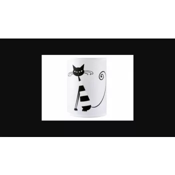 Strühm Zyta asztali lámpa fehér cica mintával