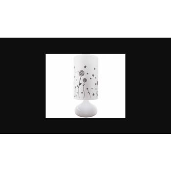 Strühm Zyta asztali lámpa fehér virág mintával