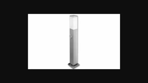 MasterLED Havana Kerti 65 cm-es ezüst színű E27-es foglalatú állólámpa beépített aljzattal