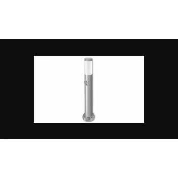   MasterLED Manila Kerti 65 cm-es ezüst színű E27-es foglalatú állólámpa beépített aljzattal