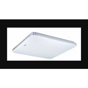   Strühm Adis 20 W-os 280x280 mm négyzet alakú mozgásérzékelővel ellátott natúr fehér mennyezeti lámpa IP44-es védettségű