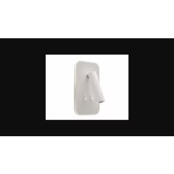   Strühm Otello D 186x105 mm szögletes  meleg fehér/natúr fehér  fehér fali lámpa