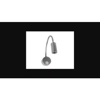 Strühm Turna Lori 3 W-os natúr fehér  ezüst fali lámpa