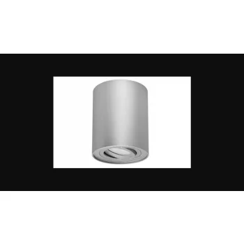   Strühm Hary C henger alakú ezüst keret  GU10-es foglalattal