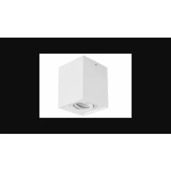 Strühm Hary D szögletes fehér keret  GU10-es foglalattal