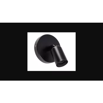 Strühm Uno E27 foglalatú fekete fali lámpa